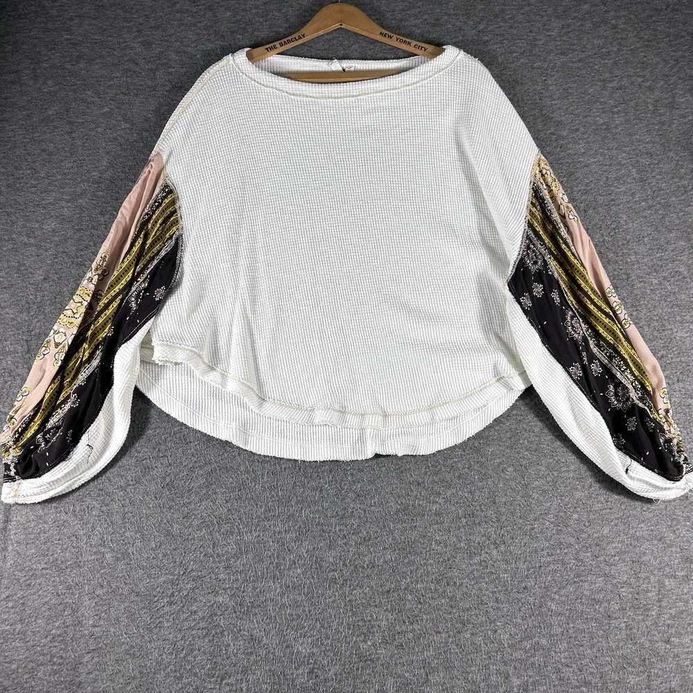 Free People We the free Blossom Thermal Long Sleeves Top Blouse Size XS Boho
